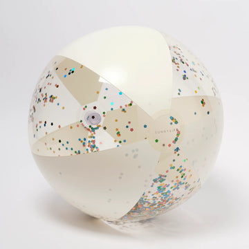 Inflatable Beach Ball Cotton Candy Glitter