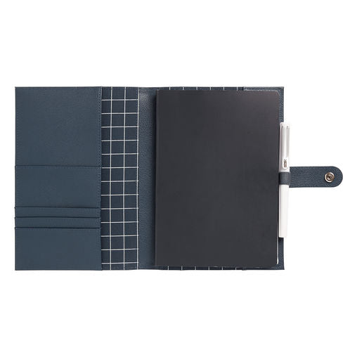 A5 Leather Notebook - Navy