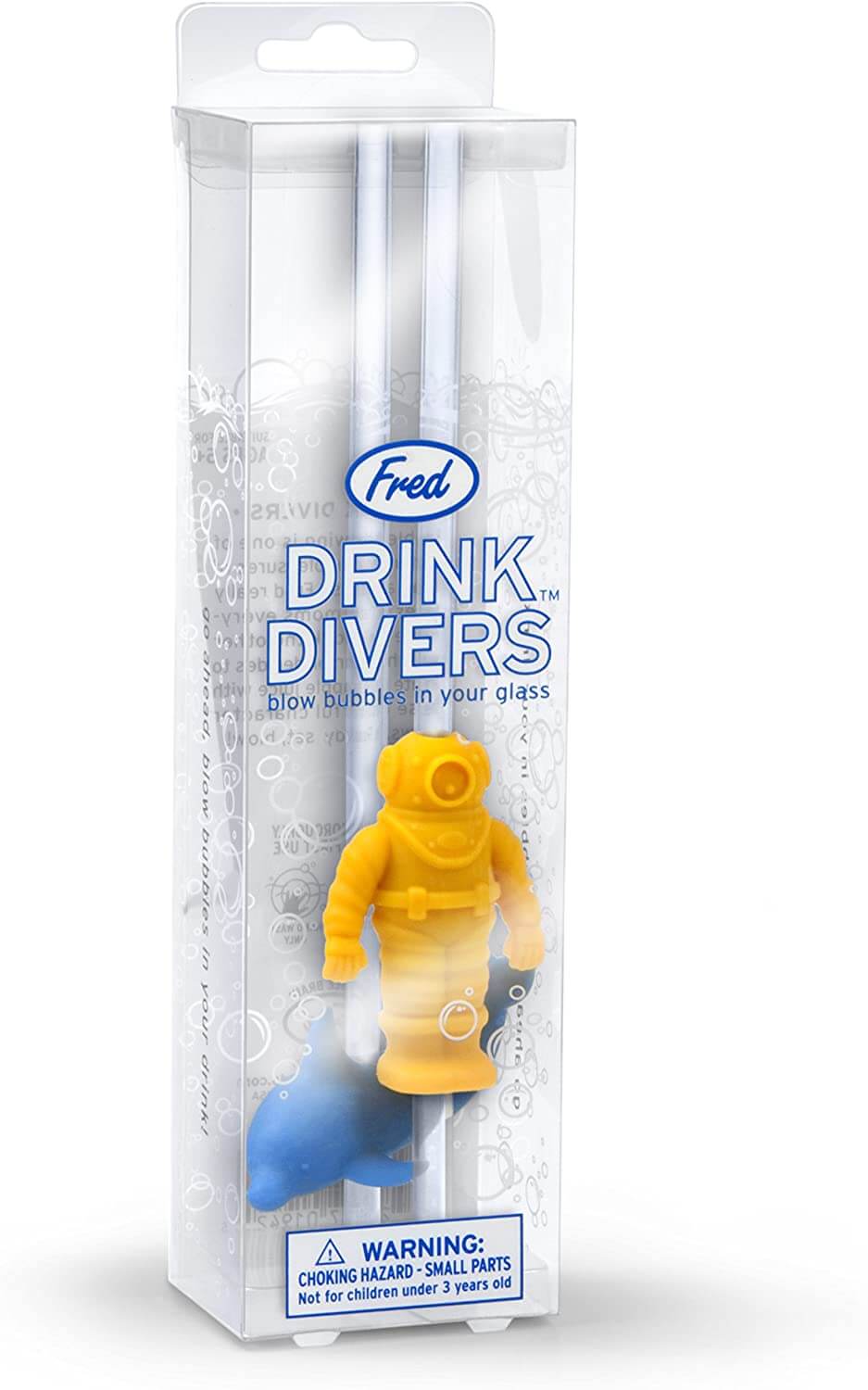 Drink Divers Dolphin and Diver Straw Set