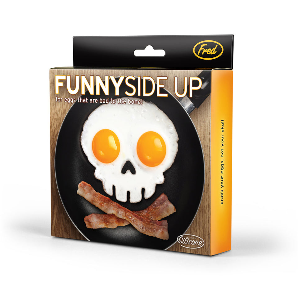 Funny Side Up Skull Mold