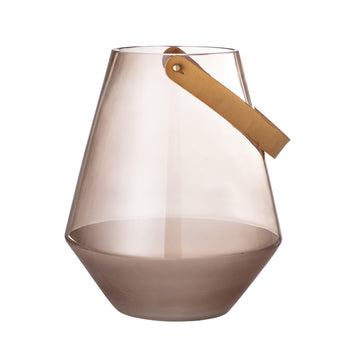 Lantern, Brown, Glass