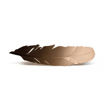 Kosha Feather Bookmark - Red Gold