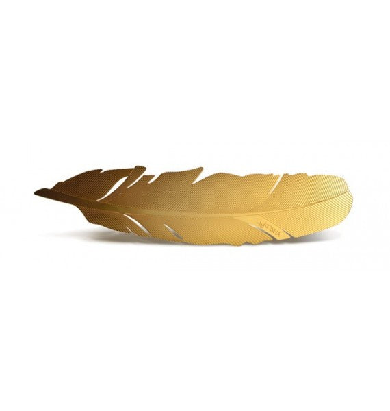 Kosha Feather Bookmark - Yellow Gold