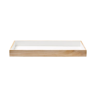 Tray, White, Paulownia