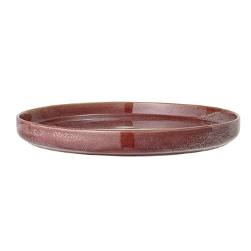 Tray maroon, Stoneware