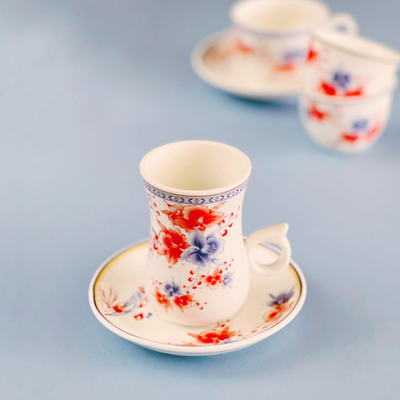 Dragon Floral Tea & Coffee Set