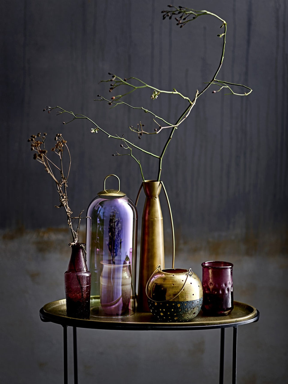 Vase, Purple, Glass