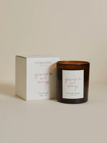 Geranium & Orange Candle