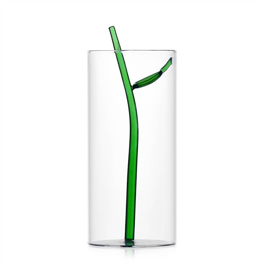 Foglia Green Leaf Vase