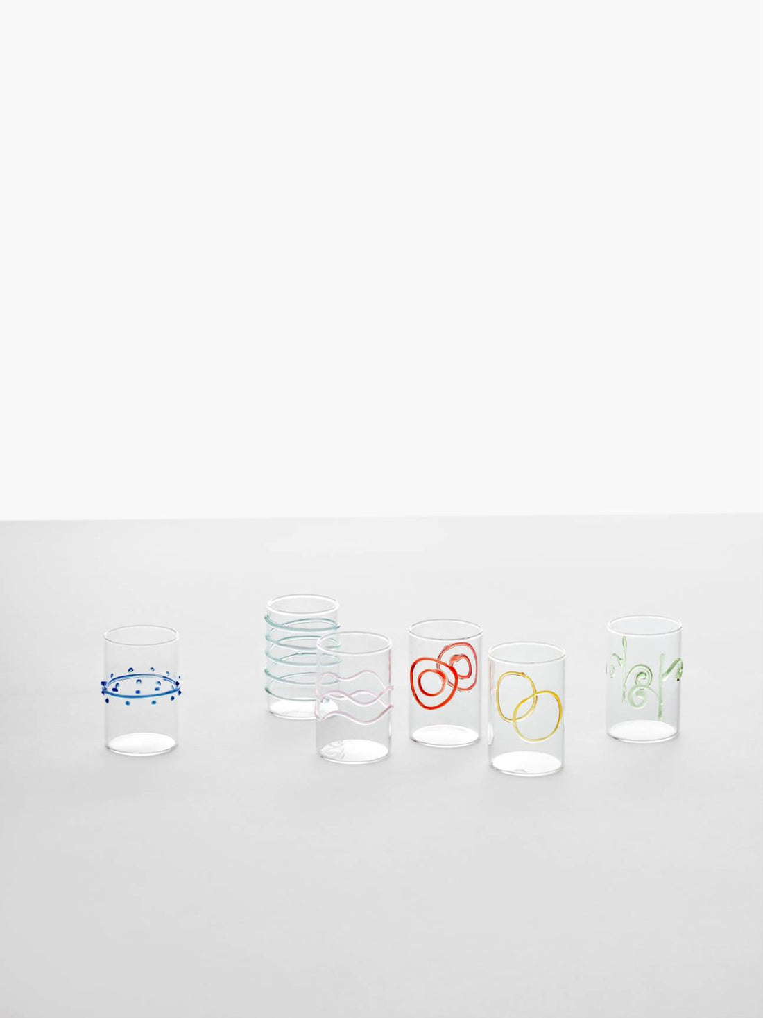 Deco Arlecchino assorted water glasses - set of 6