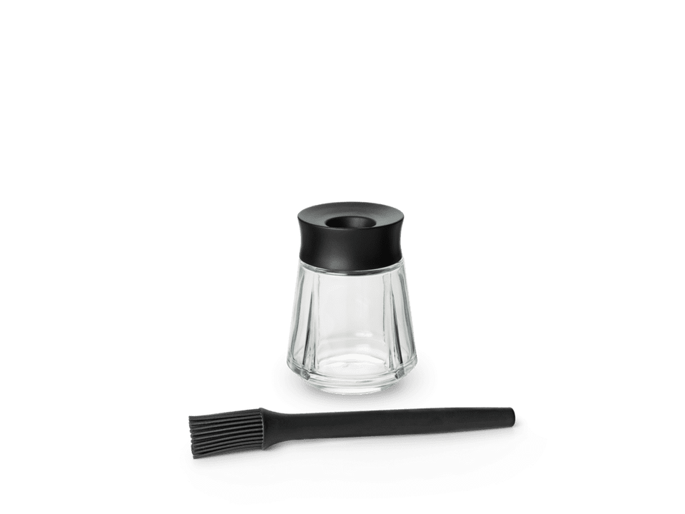 GC Marinade glass with brush 25 cl  black