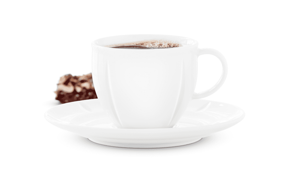 GC Soft Coffee cup with matching  saucer 28 cl white