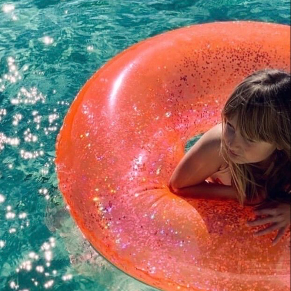 Pool Ring Soakers Citrus-Neon Coral Set of 2