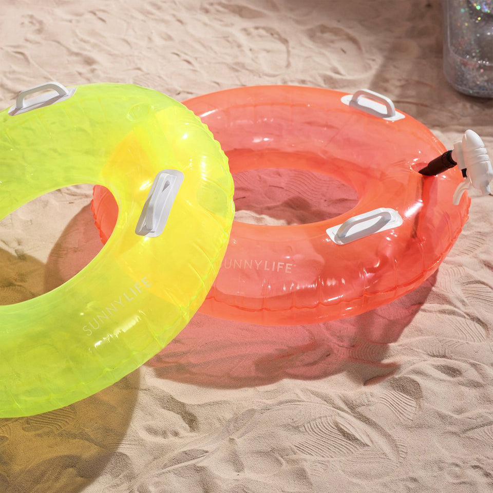 Pool Ring Soakers Citrus-Neon Coral Set of 2