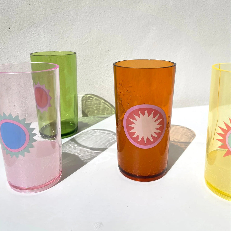 Poolside Tall Tumbler Rio Sun Multi Set of 4