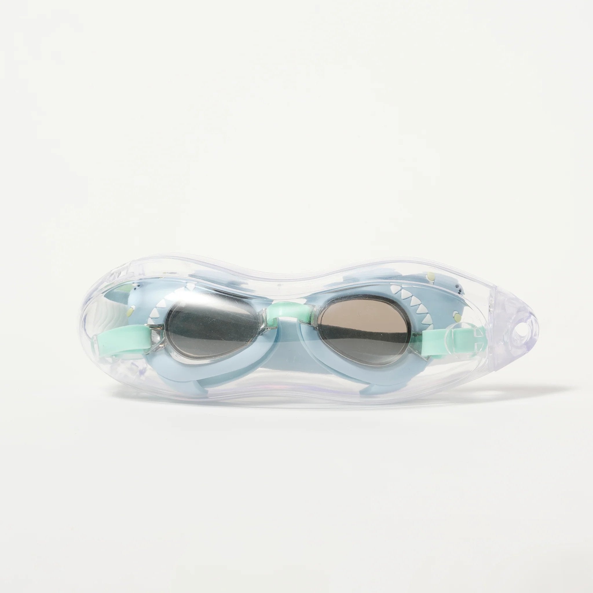 Salty the Shark Mini Swim Goggles Aqua