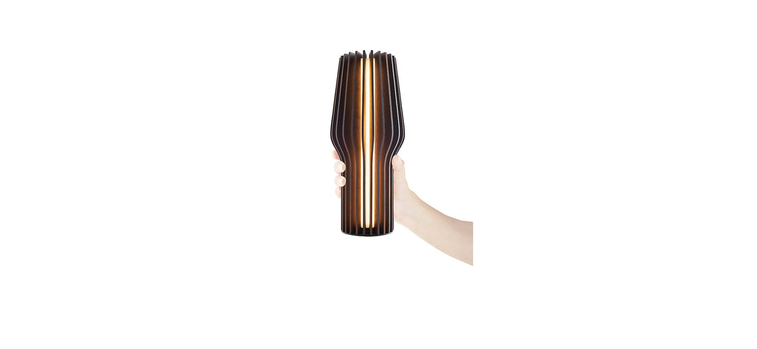 Radiant LED Lamp, Smoked Oak