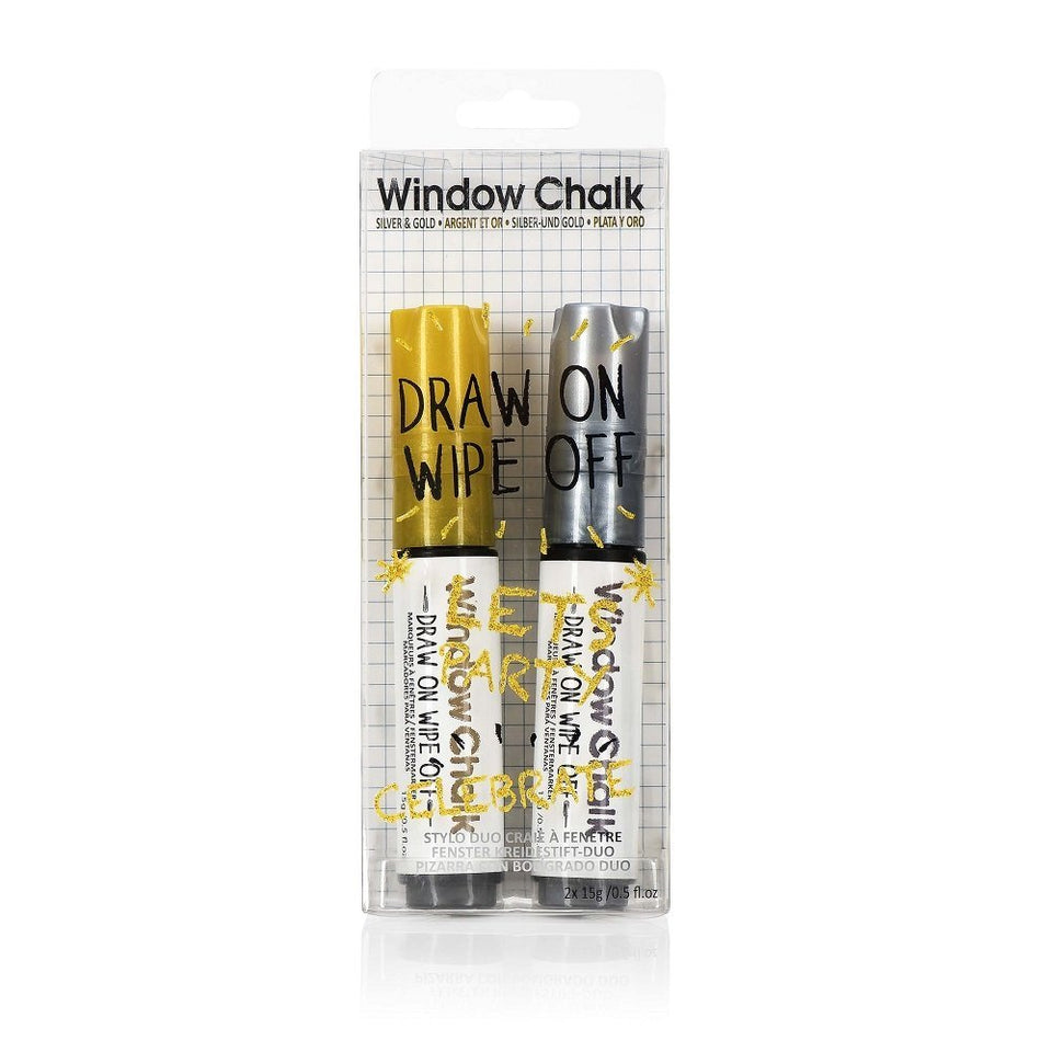 NPW Window Marker Pen - Silver & Gold Duo