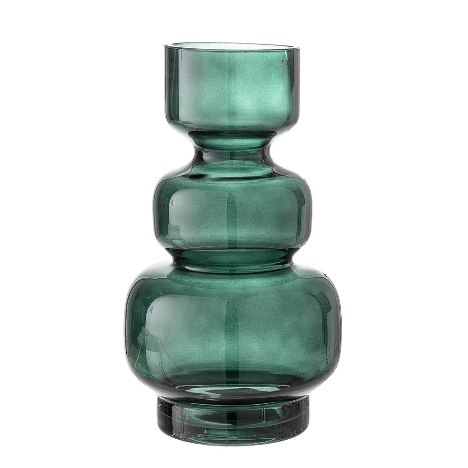 Vase, Green, Glass