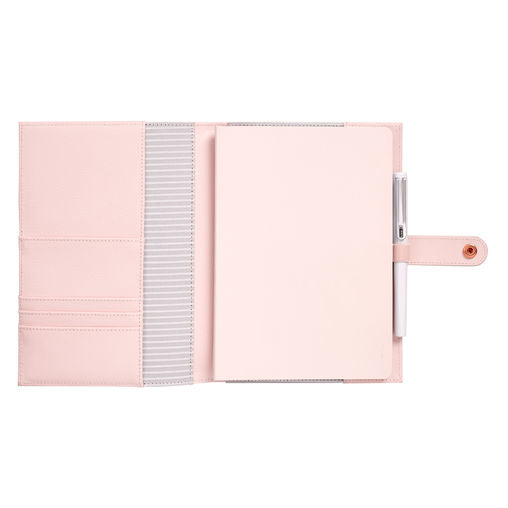 A5 Leather Notebook - Pink