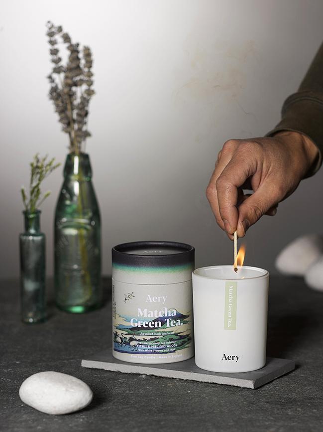 Matcha Green Tea Candle - Citrus & Precious Woods