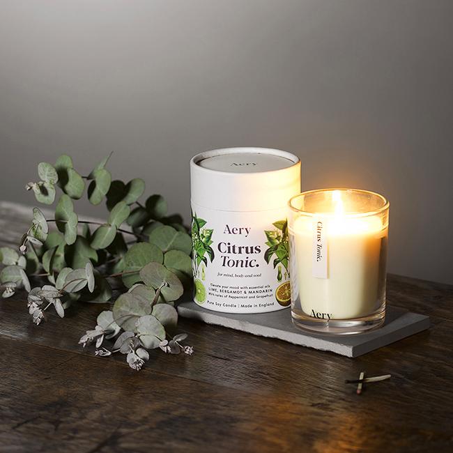 Citrus Tonic Candle - Lime Bergamot Mandarin