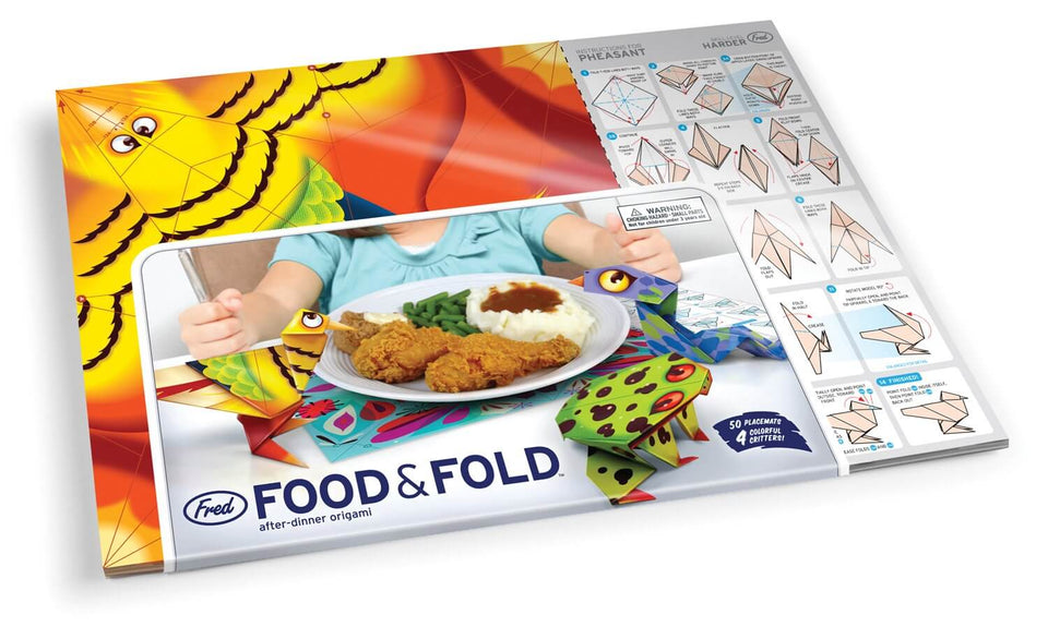 Food & Fold Origami Placemats, Set of 50