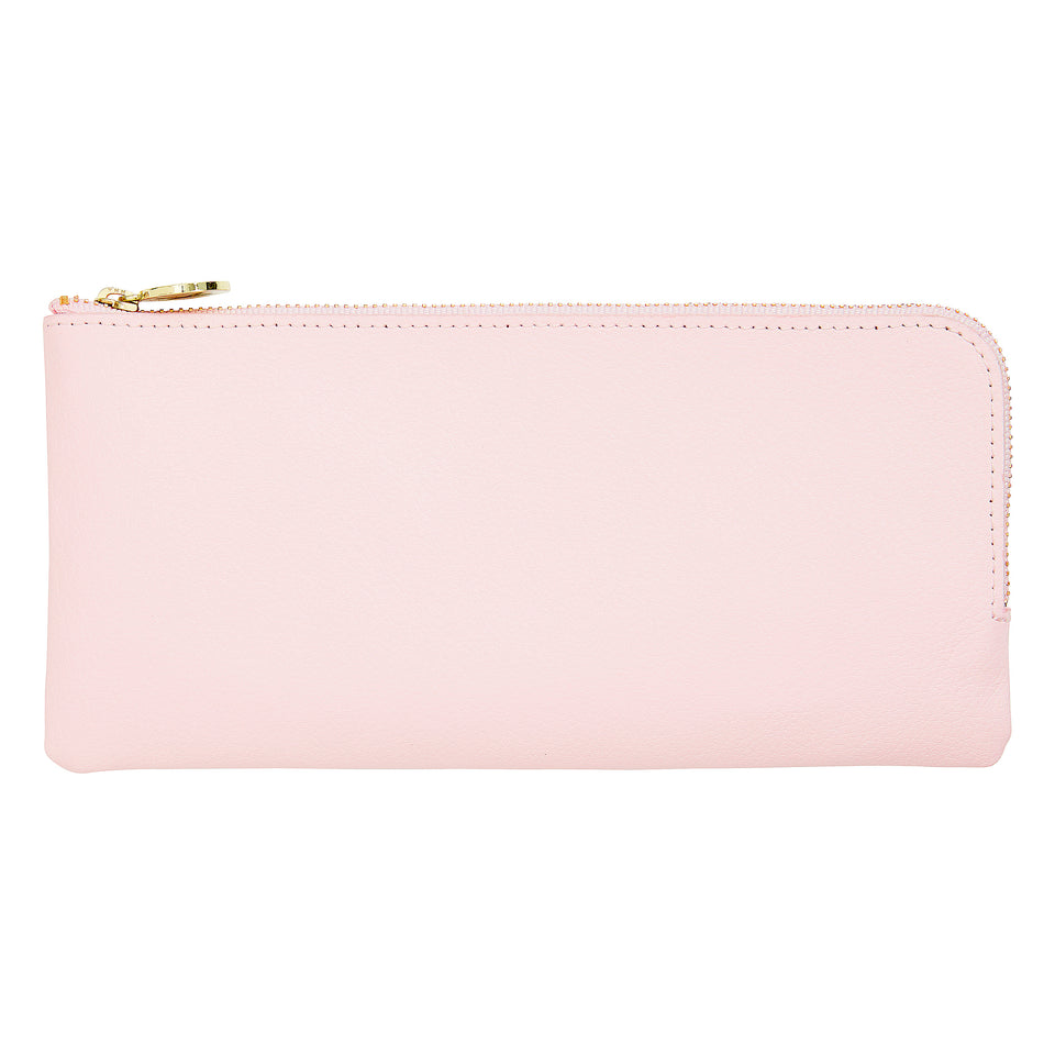 Leather Pencil Case - Pink