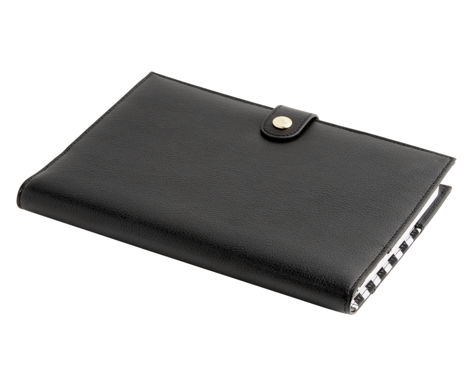 A5 Leather Notebook - Black