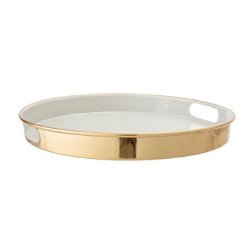 Tray, White, Metal