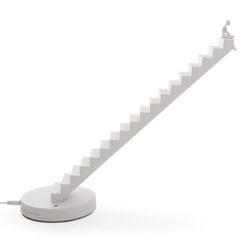 Verso Table Aluminum and Metal Lamp – White