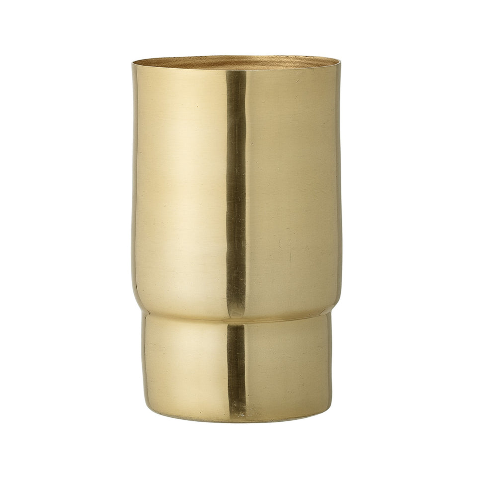 Vase, Gold, Metal