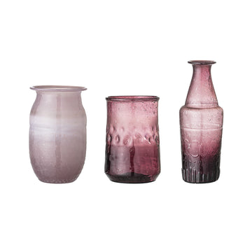 Vase, Purple, Glass