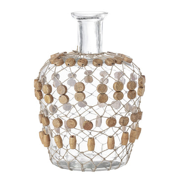 Vase, clear glass