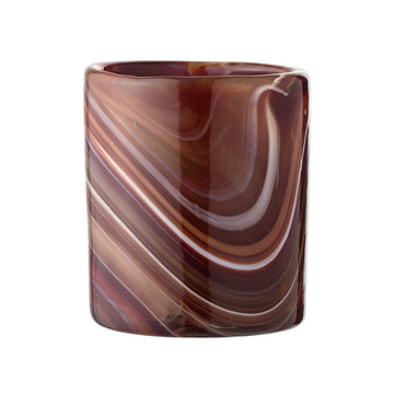 Votive, Brown, Glass