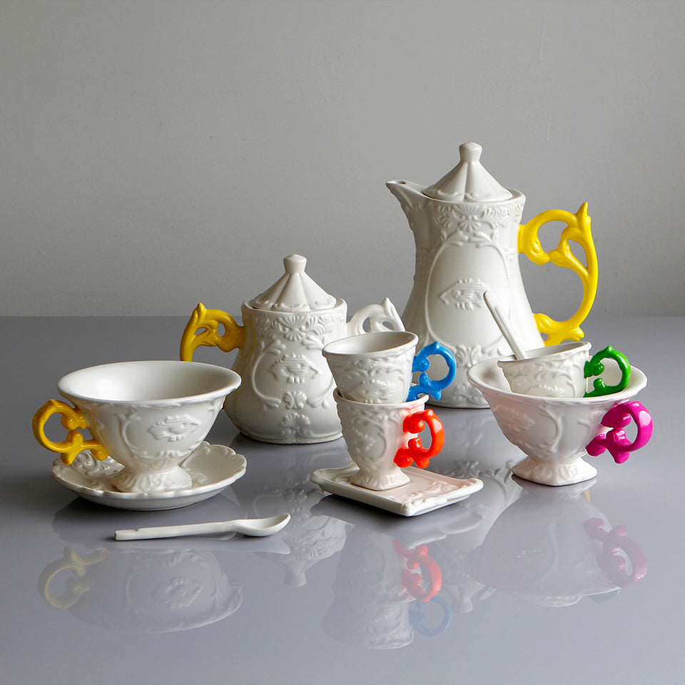I-Wares Porcelain Coffee Set - Fuchsia